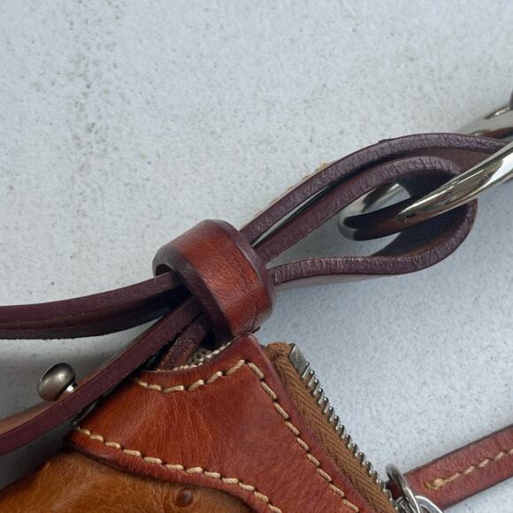 Vintage Dooney & Bourke Ostrich Hobo Bag Purse - Picture 7 of 16